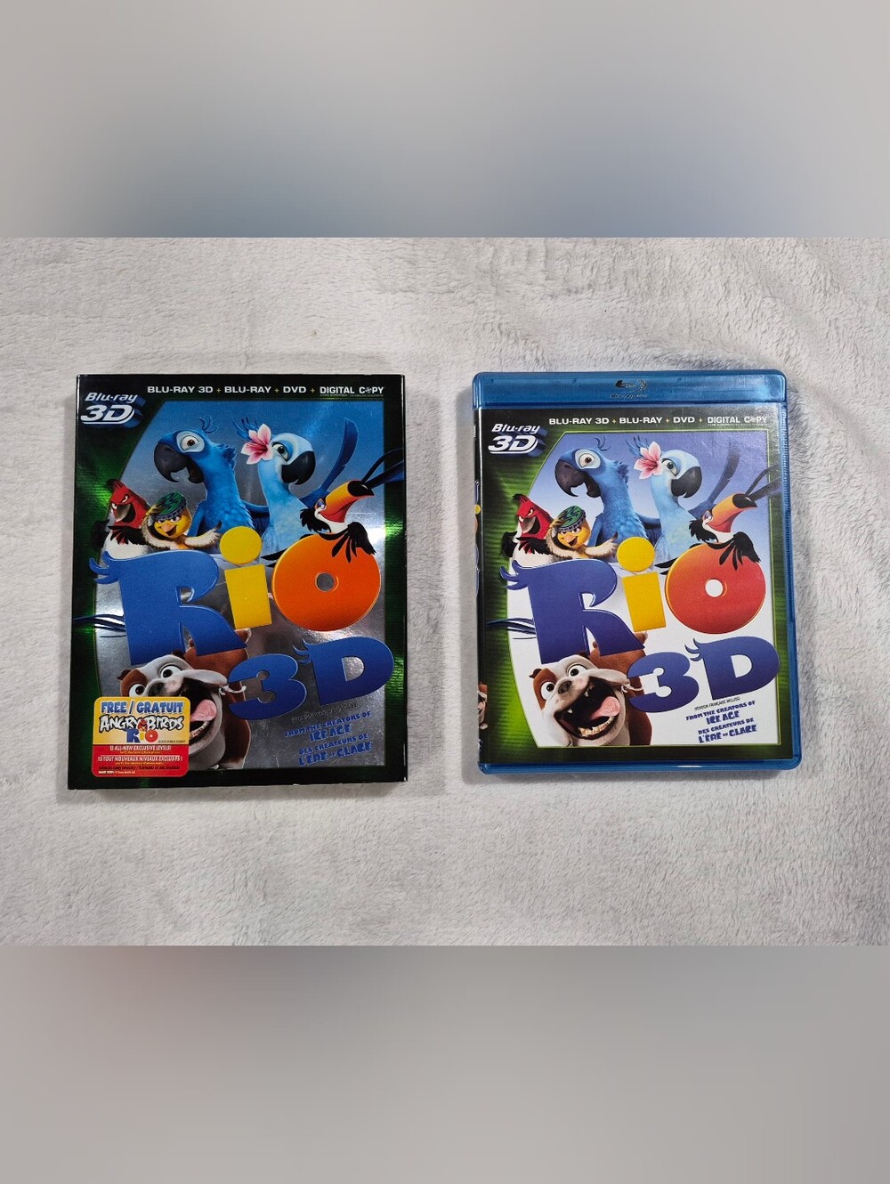 Rio 3D Blu-ray Combo Pack Movie - Blu Ray 3D + BluRay + DVD